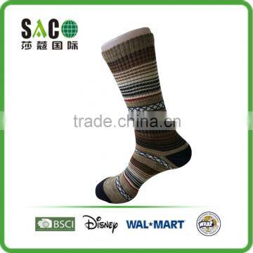 colorized cross stripe jacquard man socks