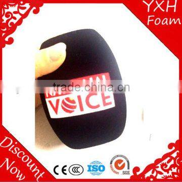 Factory custom windscreen sponge cover microphone foam windscreens with printing logo