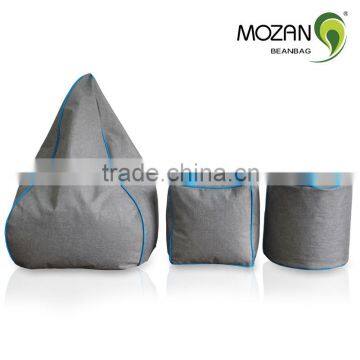 Linen Fabric Beanbag Chair / Bean Bag Stool photo-3