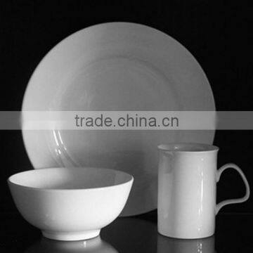 27pcs White Design Dinnerware Set By Ceramic Porcelain Fine Bone China photo-2