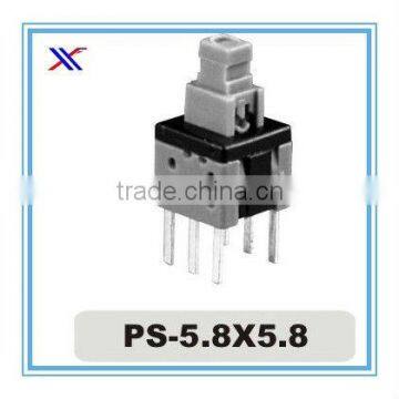 6 pin electrical push button switch ps-5.8x5.8