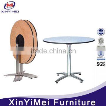 Wood Folding Bar Table For Coffee Shop