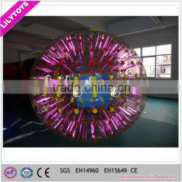 Luminous inflatable body zorb ball, kids body zorb/ body bumper ball