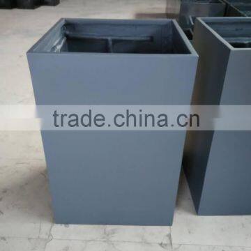 Big Flower Pot Tall Square Pots Grey Color Pots Lgarden Large Planters photo-2