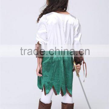 Hot Selling Girls Halloween Pirate Robin Hood Costume Party Supplies Halloween Costume For Kids Children Christmas Costume photo-5