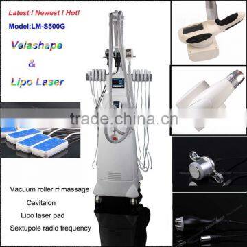 Alibaba ru equipment Laser vacuum roller massage head slimming apparatus+cavitation 40khz