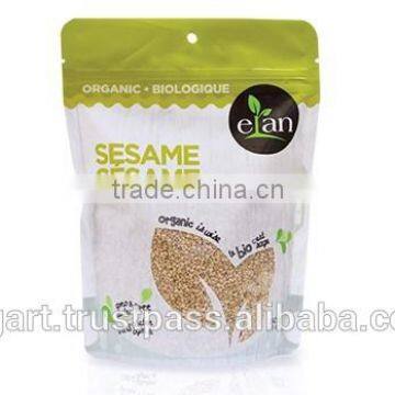 Organic whole sesame seeds in 250g bags