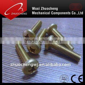 copper plated galvanized phillips pan head machine screws