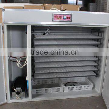 Full automatic circulation wind hatching machine/2112 eggs incubator with CE
