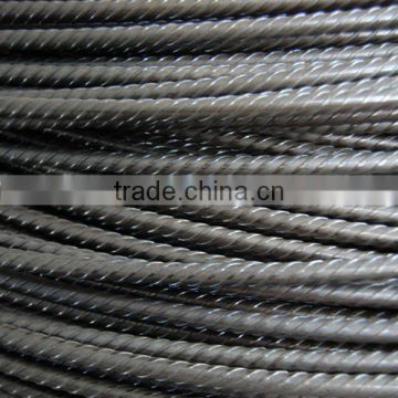 Prestressed concrete helical rib wire