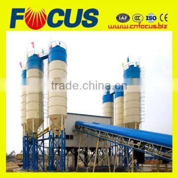 120m3/H PLC Control Fixed Concrete Batching Plant Hzs120