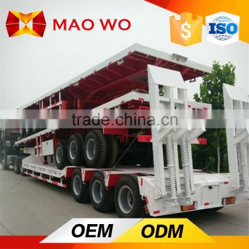 MAOWO 3 axles heavy duty lowbed flatbed trailer for sale