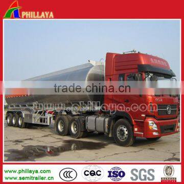 Aluminum Alloy Manhole Cover Fuel Tanker 3-axle 46.8 Cbm Oil Tanker Vessel For Sale photo-4
