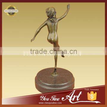 Nude Dancing Girl Bronze Sculpture photo-2