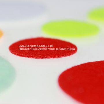 Colorful Felt Circle Sticker photo-3