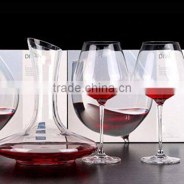 Haonai wholesale bulk crystal wine decanter set