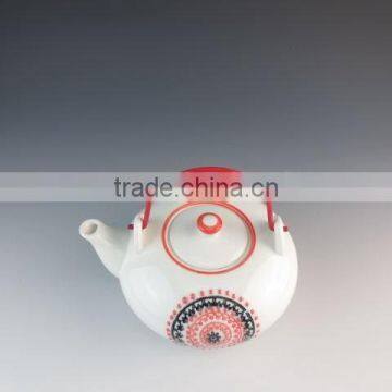 Eco-friendly Chinese Style Ceramic Teapot With Iron Handle photo-2
