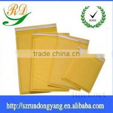 golden yellow Self-adhesive kraft paper foil bubble Courier bags