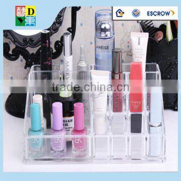 High quality of clear acrylic make up display from shenzhen