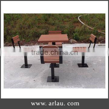 Arlau outdoor wooden beer table and bench set