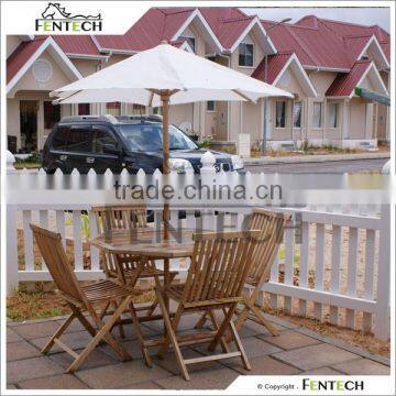 Best Quality Fentech 100% Pvc Uv Proof Picket Pvc/Plastic/Picket Fence photo-2
