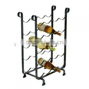 wrought iron wine rack