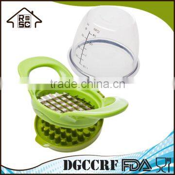Kitchen Utensil Plastic Vegetable Slicer and Fruit Slicer Dice and Store Vegetable Chopper Fruit Chopper for Salad photo-2