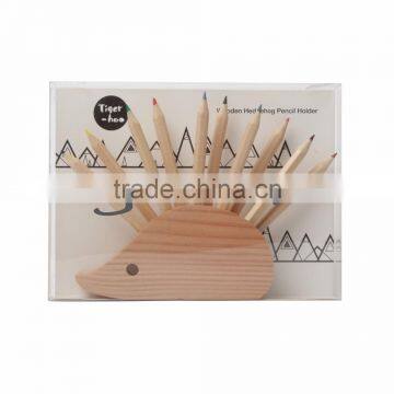 Office Stationary Novelty Hedgehog Shaped Desktop Pen Holder photo-5