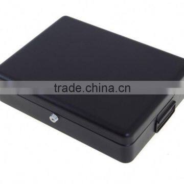 A4 File Documents Security Cash Jewelry Storage Safety Deposit Secure Lock Metal Matte Black Box 462754 photo-3