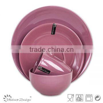 Ceramic 16pcs One Color Simple Design Dinnerware Set photo-4