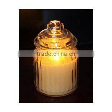 80ml 250ml 350ml Glass Wax Jar Glass Candle Holder With Mushroom Lid photo-3