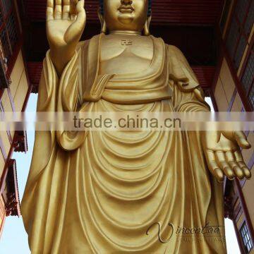 Regional Buddhism Antique Metal Craft Bronze Large Outdoor Sculptures photo-4