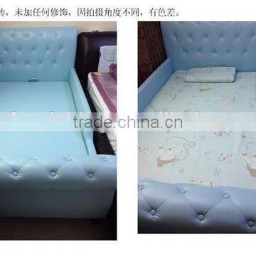 MMD02 Sweet Pink & Blue Kids Single Bed With Guardrail 2016 New Classic Children Kids Baby Furniture photo-4
