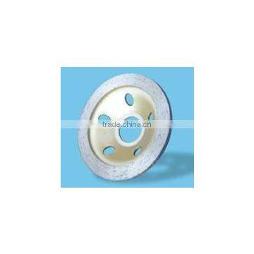 Cold pressed sintered continuous rim grinding wheel