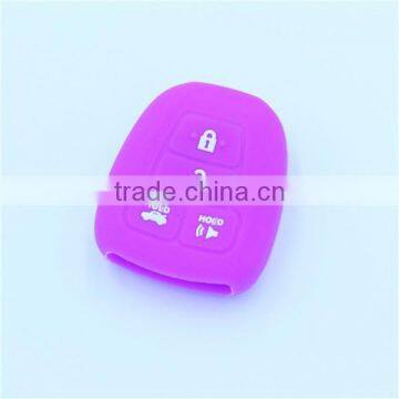 High Quality 4 Buttons Silicone Rubber Car Key Shells for Toyota photo-2