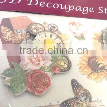 Paper 3D Sticker, Hot Sale 3D Decoupage Stickers, Craft Gift Sticker for Decoration photo-3