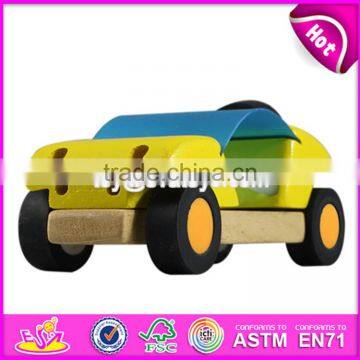 Best design mini cars wooden toys for toddlers W04A043