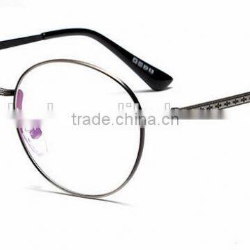 New 2016 Vintage Metal Frame Flat Lens Korean Glass Frame for Men and Women Can Match Myopia photo-4