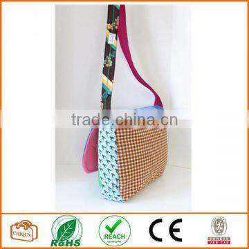 Messenger or Laptop Bag Made With Vintage Materials OOAK photo-4