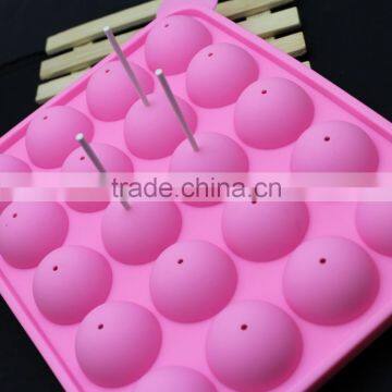 Lollipop Silicone Cake Mold Tray 20 Holes Chocolate Mold Fondant Cake Decorating Tools