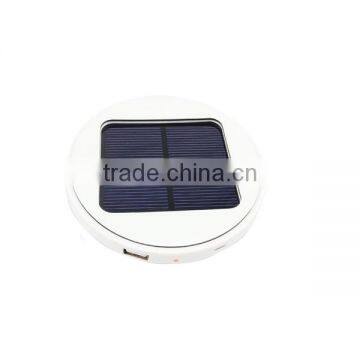1800mAh Round Mirror Shape Solar Power Bank Adsorption Available photo-4