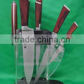 forge steel handle kitchen knife set