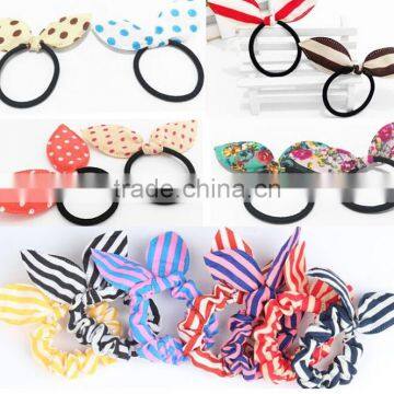 Rabbit Ear Hair Ring Kids Bows Hair Ring Hair Accessories Factory Wholesale photo-2