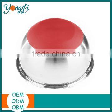 Home Goods Non-Slip Silicone Stainless Steel Fruit Bowl photo-3