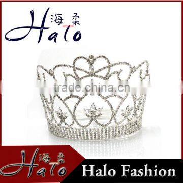 Big Rhinestone Diamante Pageant Jewelry Fashion Quality Hair Tiaras