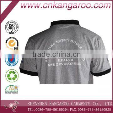 2016 Grey Printed Mercerized Cotton T-shirt photo-6