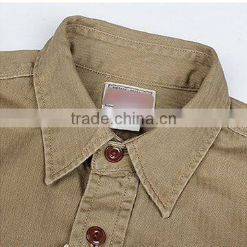 Men's Plain Dyed Casual Fashion Shirts photo-2