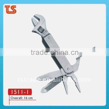 2011 Stainless steel multi wrench/multi tools,multi functional tools pocket tool 1511-1