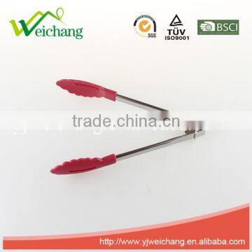 WCL025 Stainless Steel 7Inch Multicolor Nylon Food Tongs Kitchen Tools photo-4