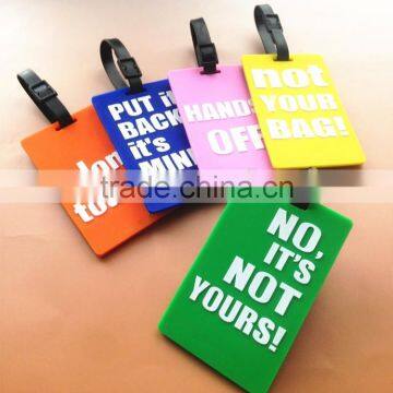 Wholesale High Quality Soft Pvc Luggage Tag Silicone Bag Tag photo-3